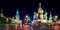 Red Square at night Moscow Poster Print by Vadim Ratsenskiy - Item # VARPDX2VR352